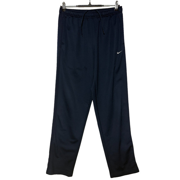 Nike Sweatpants Mens Medium Blue Elastic Waist Ankle Zip Actual 28X32 Athletic - Picture 1 of 9